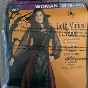 Goth Maiden Costume - Sz 8-10